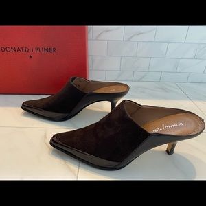 Donald Pliner Suede Mules